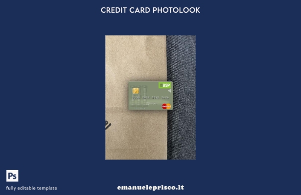 modello frontale photolook mastercard BSP Bank stile verificato delle Isole Salo